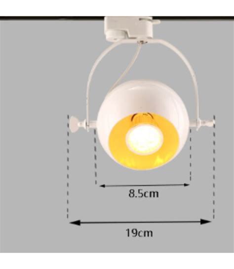 Spot Sur Rail Gu Boule Blanc Ou Noir Monophase Ledspot Planet