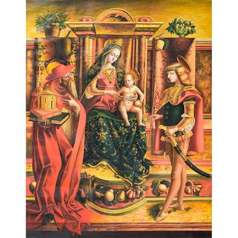 In The Style Of Carlo Crivelli La Madonna Della Rondine Sold At