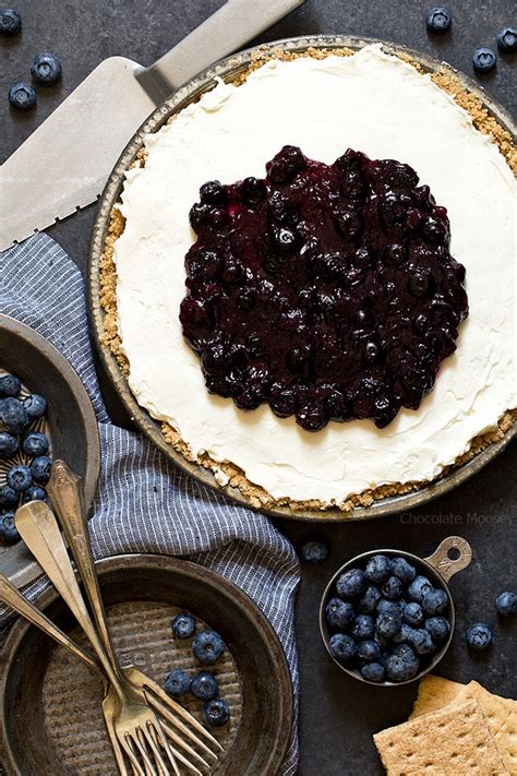 No Bake Blueberry Cheesecake Homemade In The Kitchen