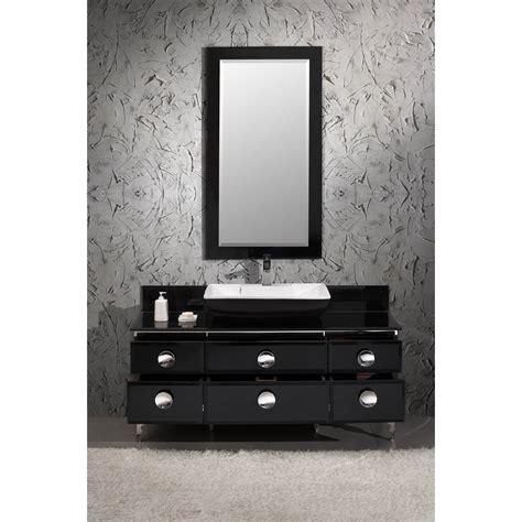 Fresca Moselle 59 Single Modern Glass Bathroom Vanity Set With Mirror