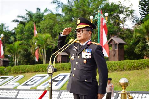 Penuh Khidmat Wakapolda Kaltim Pimpin Upacara Peringatan HUT Ke 78 RI