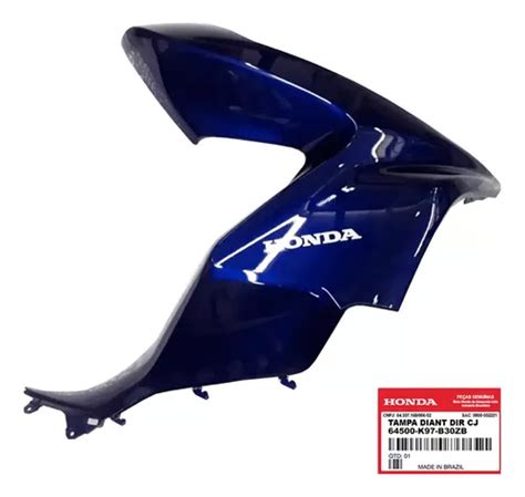 Carenagem Frontal Farol Pcx 150 Azul 2020 2021 Lado Direito