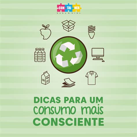 Dicas para um CONSUMO CONSCIENTE Compre somente o necessário Opte por