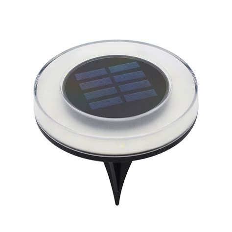 New Solar Powered Led Buried Lamp Round Underground Light Waterproof