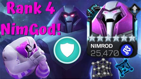 Shiny Rank 4 Nimgod Most Meta Relevant Tech Champ Rank Up Andgameplay Marvel Contest Of