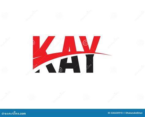 Kay Letter Initial Logo Design Vector Illustration Stock Vector