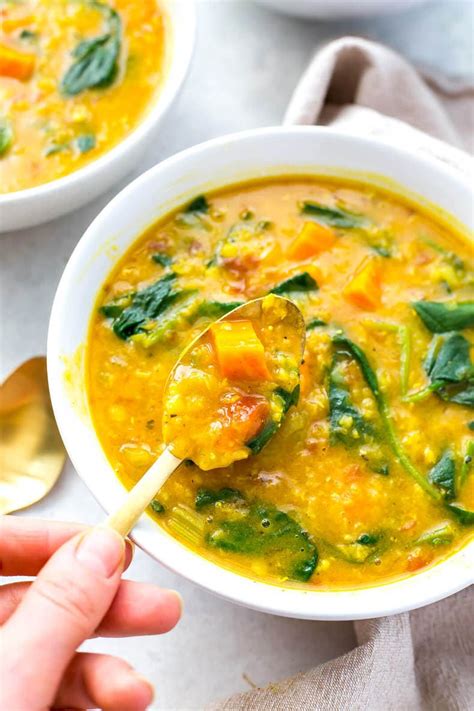 Instant Pot Turmeric Lentil Soup Vegan The Girl On Bloor