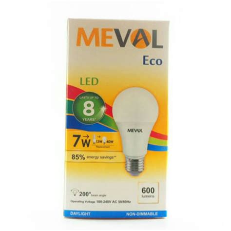 Jual Lampu Led Meval 7w Eco Led Bulb DL Daylight Sinar Putih 7 Watt