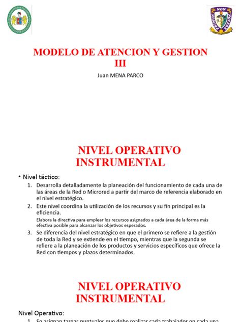 Clase 6 Modelos De Atencion Y Gestion Iii Pdf Planificación