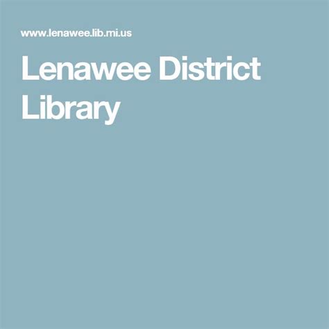 Lenawee District Library