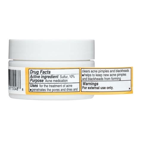 De La Cruz 10 Sulfur Ointment Acne Treatment Medication To Clear Cystic Acne Pimples And