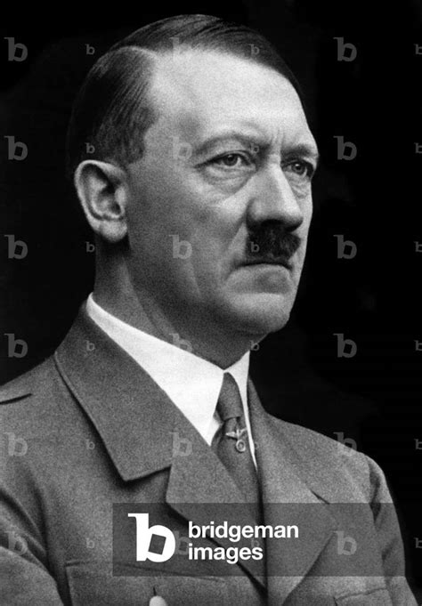 Image Of Portrait Of Adolf Hitler B W Photo