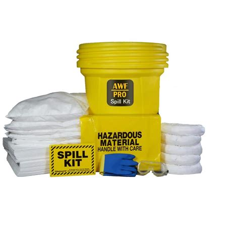 Awf Pro 30 Gal Oil Only Spill Kit Pro Grade 396 Gal Absorption 74