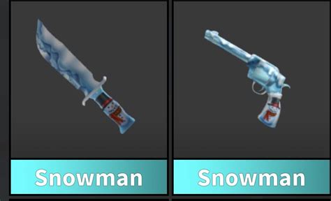 Roblox Mm2 Snowman Set Collectibles 電子遊戲 遊戲機配件 遊戲週邊商品 Carousell