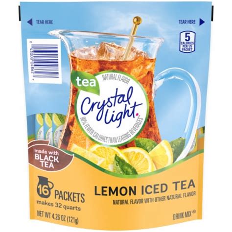 Crystal Light Lemon Iced Tea Drink Mix 16 Ct Kroger