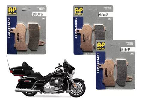 Kit Pastilhas Freio D T Ap Racing Harley Ultra Classic Elec