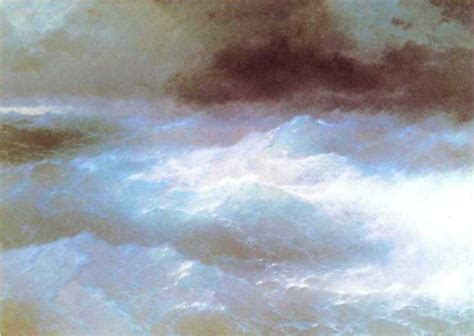 Paintings Reproductions Among a waves by Ivan Aivazovsky (1817-1900 ...