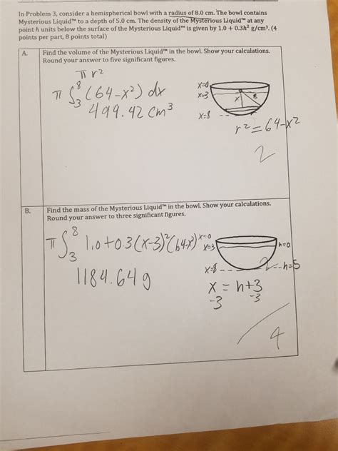 Solved Consider A Hemispherical Bowl With A Radius Of 80