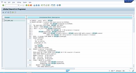 Search Sap Abap Program Code Using Codescanner Discovering Abap