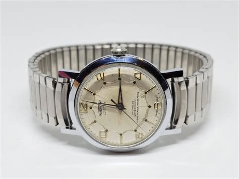 At Auction Vintage Benrus Aureole Rubis Incabloc Automatic Watch