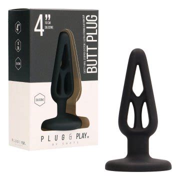 PLUG ANAL EM SILICONE PLUG PLAY 4 PRETO