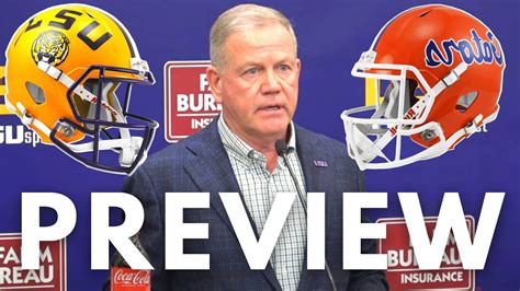 Lsu Hc Brian Kelly Previews Match Up Against Florida Youtube