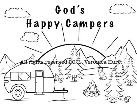 Campervan Coloring Pages Coloring Nation