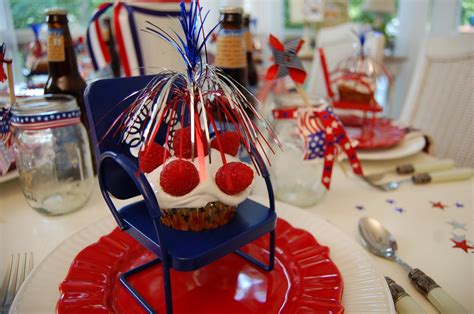 A Patriotic Celebration Table Setting