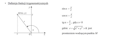 Trygonometria Zadania I Tablice Jak Korzysta Z Tablic