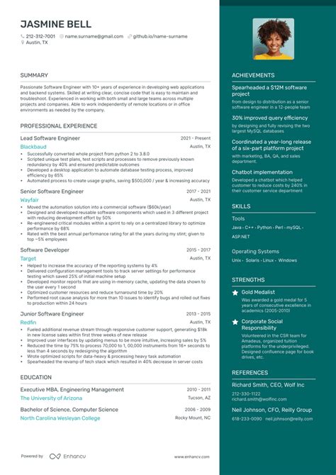 8 Software Engineer Resume Examples And Guide For 2023