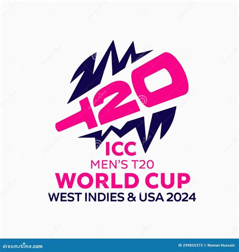 Icc Mens T20 World Cup Cricket 2024 In The Us And West Indies Logo Stock Illustration