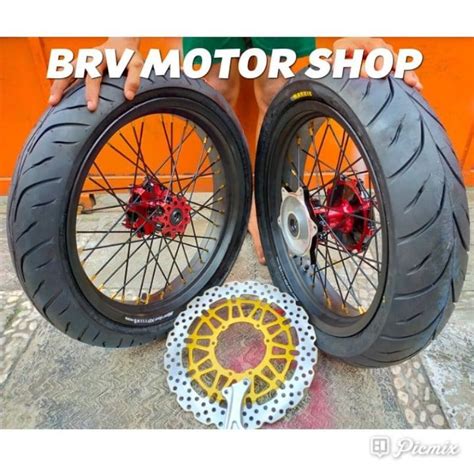 Jual Velg Super Moto Honda Crf150L Ukuran 300 350 17 Ban Jumbo Piringan