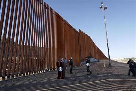 DHS Chief Marks First Section Of Trump S Border Wall But It Kinda