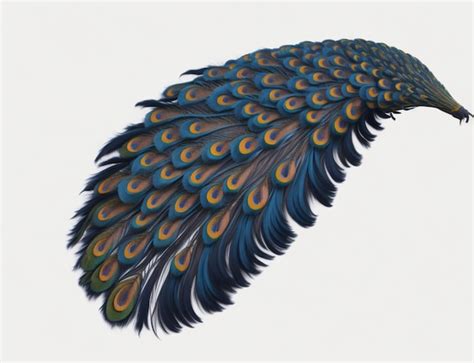 Premium AI Image | plumage peacock feather