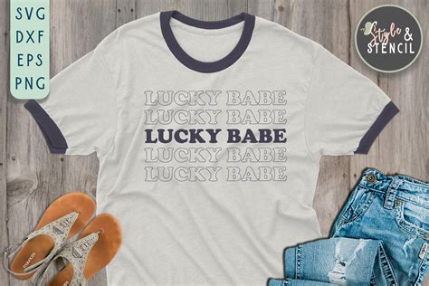 Lucky Svg St Patricks Day Svg Lucky Babe Svg St Patricks Etsy
