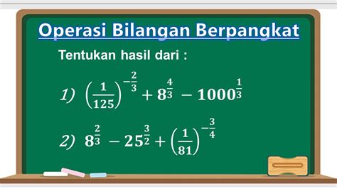 Cara Mudah Menghitung Bilangan Berpangkat Youtube