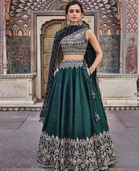 Indian Bridal Dress Green Wedding Lehenga Choli Party Wear Etsy