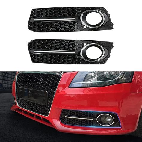 1 Pair Car Front Fog Light Grille Grill Cover Car Front Bumper Light