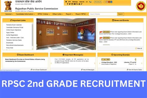 Rpsc Nd Grade Recruitment New Teacher Bharti Upcoming Vacancy