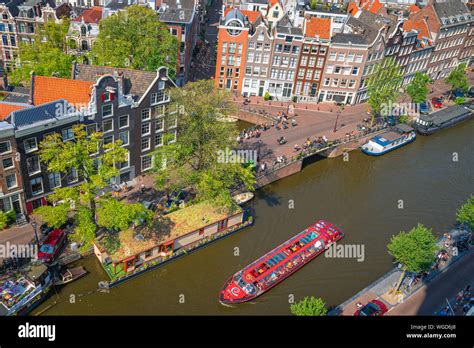 Aerial View Of Amsterdam The Netherlands Stock Photo Alamy