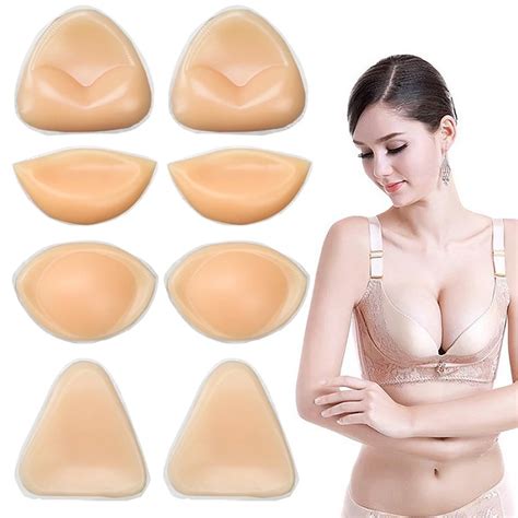 1pair Silicone Bra Pads Push Up Pad For Brassier Chest Enhancers Bra Insert Pads Sexy Bikini