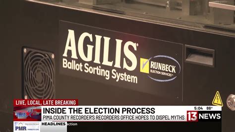 13 News Gets Look Inside Pima County Ballot Processing Center Youtube