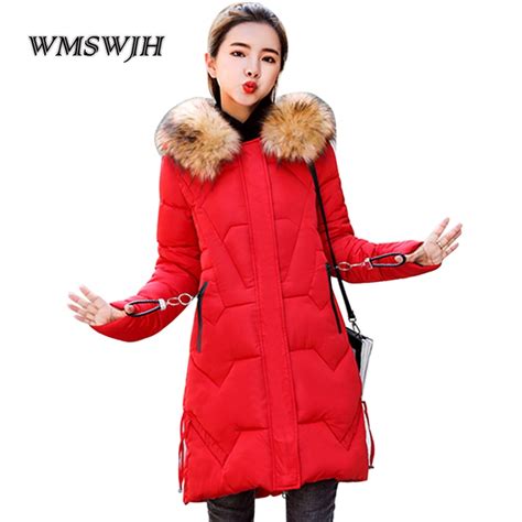 2019 New Fashion Warm Winter Jacket Women Thicken Big Fur Hooded Winter