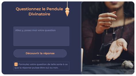 Posez Votre Question Au Pendule Divinatoire Oui Non Gratuit Et En Ligne