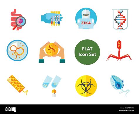 Bacteria Icons Set Stock Vector Image Art Alamy