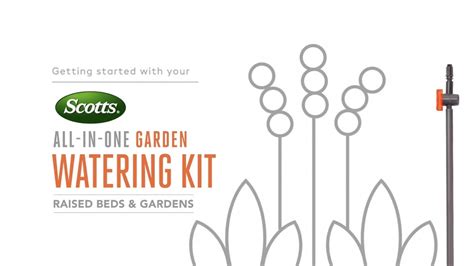 How To Use The Scotts® Garden Watering Kit For Raised Beds And Gardens Youtube