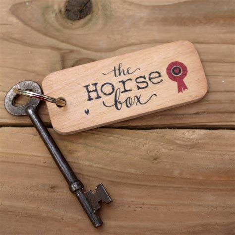 Horse Box Keyring Ecogreen Equestrian