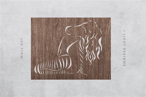 Naked Woman Wall Art Abstract Laser Cut CNC Stencil SVG DXF File Etsy