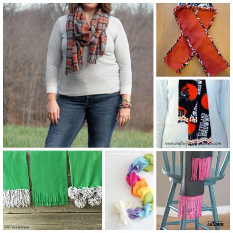 Diy No Sew Fleece Scarf