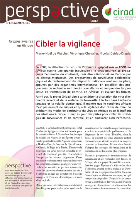 PDF Grippes Aviaires En Afrique Cibler La Vigilance Avian